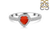 Red Onyx & White Topaz Ring ROX-RR-423.