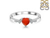 Red Onyx & White Topaz Ring ROX-RR-424.