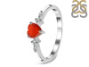 Red Onyx & White Topaz Ring ROX-RR-424.