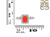 Red Onyx & White Topaz Ring ROX-RR-432.