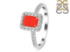 Red Onyx & White Topaz Ring ROX-RR-432.
