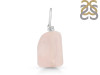 Rose Quartz Raw Crystal Drill Pendant RSQ-RCYP-7