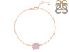 Rose Quartz Raw Crystal Bracelet RSQ-RB-200.