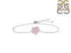 Rose Quartz Raw Crystal Bracelet With Adjustable Camera Lock RSQ-RB-200-CAMERA-LOCK.