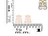 Rose Quartz Stud Earring RSQ-RDE-1174.