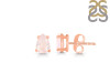 Rose Quartz Stud Earring RSQ-RDE-1174.