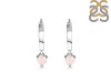 Rose Quartz Heart Hoop Earring RSQ-RDE-1231.