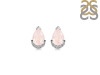 Rose Quartz & White Topaz Stud Earring RSQ-RDE-1262.