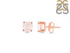 Rose Quartz Stud Earring RSQ-RDE-1349.