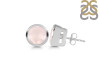 Rose Quartz Stud Earring RSQ-RDE-1434.