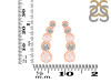 Rose Quartz & White Topaz Stud Earring RSQ-RDE-1472.