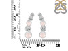 Rose Quartz & White Topaz Stud Earring RSQ-RDE-1472.