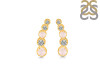 Rose Quartz & White Topaz Stud Earring RSQ-RDE-1472.