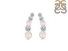 Rose Quartz & White Topaz Stud Earring RSQ-RDE-1472.