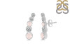 Rose Quartz & White Topaz Stud Earring RSQ-RDE-1472.