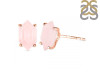 Rose Quartz Stud Earring RSQ-RE-27.