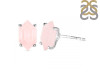 Rose Quartz Stud Earring RSQ-RE-27.
