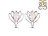 Rose Quartz Stud Earring RSQ-RDE-24.