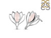 Rose Quartz Stud Earring RSQ-RDE-24.