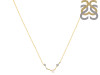 Aries Zodiac Star Constellation Rose Quartz & White Topaz Necklace RSQ-RDN-488.