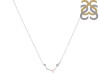 Aries Zodiac Star Constellation Rose Quartz & White Topaz Necklace RSQ-RDN-488.