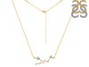 Taurus Zodiac Star Constellation Rose Quartz & White Topaz Necklace RSQ-RDN-492.