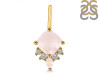 Rose Quartz & White Topaz Pendant RSQ-RDP-729.