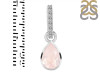 Rose Quartz & White Topaz Pendant RSQ-RDP-779-CZ-LOOP.