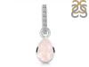 Rose Quartz & White Topaz Pendant RSQ-RDP-779-CZ-LOOP.