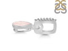 Rose Quartz & White Topaz Pendant RSQ-RDP-779-CZ-LOOP.
