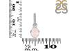 Rose Quartz & White Topaz Pendant RSQ-RDP-780-CZ-LOOP.