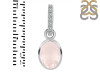 Rose Quartz & White Topaz Pendant RSQ-RDP-792-CZ-LOOP.