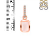 Rose Quartz & White Topaz Pendant RSQ-RDP-954-CZ-LOOP.