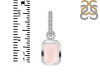 Rose Quartz & White Topaz Pendant RSQ-RDP-954-CZ-LOOP.