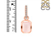 Rose Quartz & White Topaz Pendant RSQ-RDP-955-CZ-LOOP.