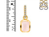 Rose Quartz & White Topaz Pendant RSQ-RDP-955-CZ-LOOP.