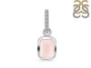 Rose Quartz & White Topaz Pendant RSQ-RDP-955-CZ-LOOP.