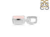 Rose Quartz & White Topaz Pendant RSQ-RDP-955-CZ-LOOP.
