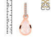 Rose Quartz & White Topaz Pendant RSQ-RDP-956-CZ-LOOP.