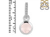 Rose Quartz & White Topaz Pendant RSQ-RDP-958-CZ-LOOP.