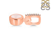 Rose Quartz & White Topaz Pendant RSQ-RDP-958-CZ-LOOP.