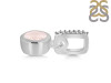 Rose Quartz & White Topaz Pendant RSQ-RDP-958-CZ-LOOP.