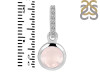 Rose Quartz & White Topaz Pendant RSQ-RDP-959-CZ-LOOP.