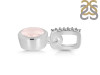 Rose Quartz & White Topaz Pendant RSQ-RDP-959-CZ-LOOP.