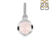Rose Quartz & White Topaz Pendant RSQ-RDP-960-CZ-LOOP.