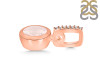 Rose Quartz & White Topaz Pendant RSQ-RDP-992-CZ-LOOP.