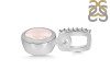 Rose Quartz & White Topaz Pendant RSQ-RDP-992-CZ-LOOP.