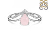 Rose Quartz & White Topaz Ring RSQ-RDR-1716.