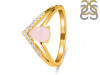 Rose Quartz & White Topaz Ring RSQ-RDR-1716.