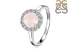 Rose Quartz & White Topaz Ring RSQ-RDR-1768.